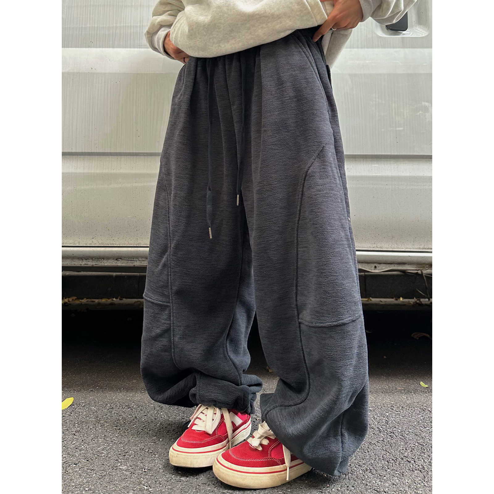 长裤休闲裤显瘦百搭日系复古