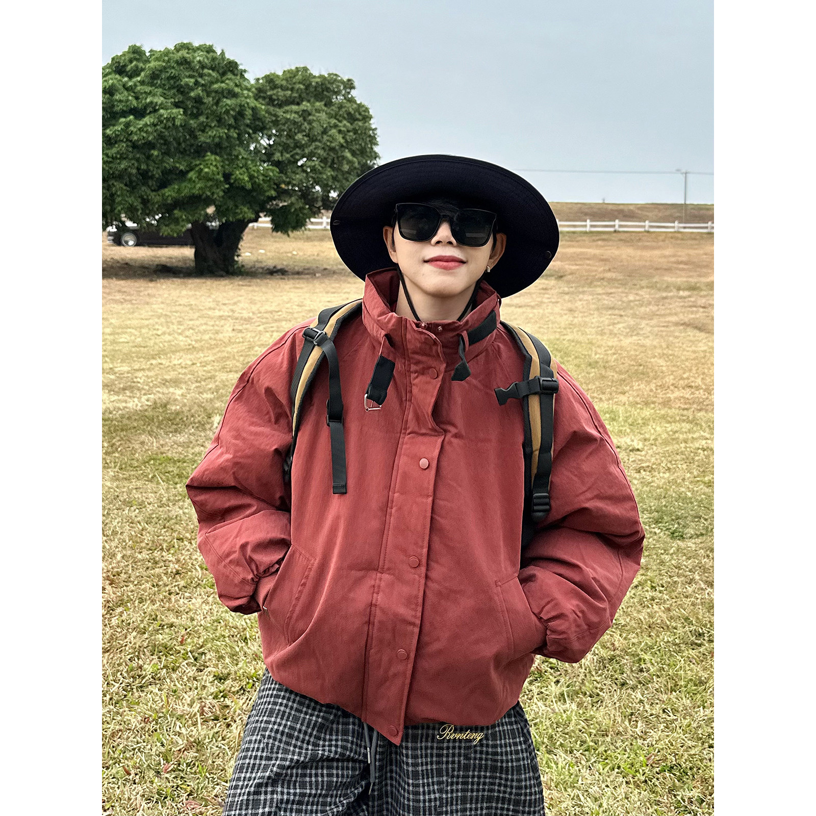 XBRO美式复古立领短款宽松冬季红色保暖加厚棉服男女过年棉衣外套,男装,棉衣,淘宝优惠券,粉丝福利购,淘宝优惠卷