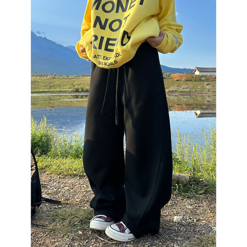 长裤休闲弯刀裤美式复古