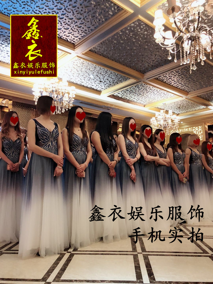 夜总会新款性感公关晚礼服夜场夜店ktv小姐工作服酒店佳丽服长裙