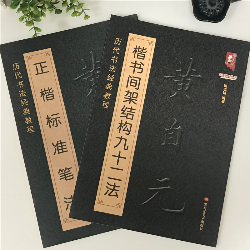 黄自元欧体楷书教程 基础毛笔硬笔书法工具
