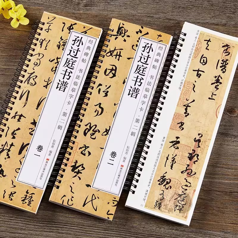 两册正版 孙过庭书谱草书毛笔书法字帖经典碑帖临摹字卡原大版全文成人学生临摹原帖唐代墨迹本附简体旁注