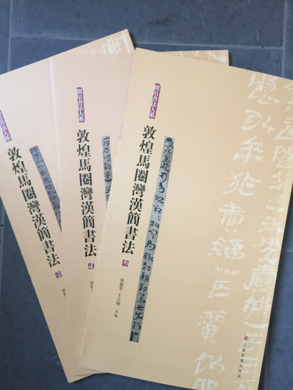 正版包邮 简帛书法大系 敦煌马圈湾汉简书法(壹贰叁)全三册 上海书画