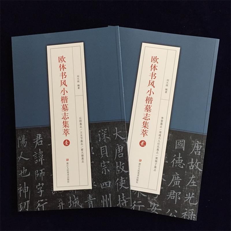 【两册包邮】欧体书风小楷墓志集萃壹贰 新出土欧阳询小楷墓志铭 12开本原碑原帖 楷书毛笔书法临摹字帖