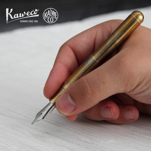 德国原装进口KAWECO Liliput小人国系列迷你口袋钢笔火烧蓝黄铜