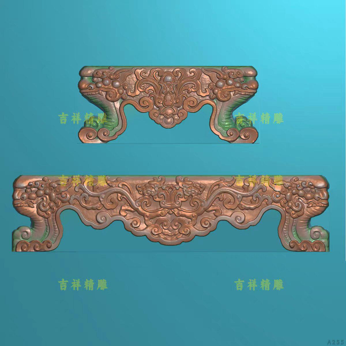 壁堵脚座底座浮雕扫描图古建狮脚牛腿禽脚精雕图立体电脑雕石雕
