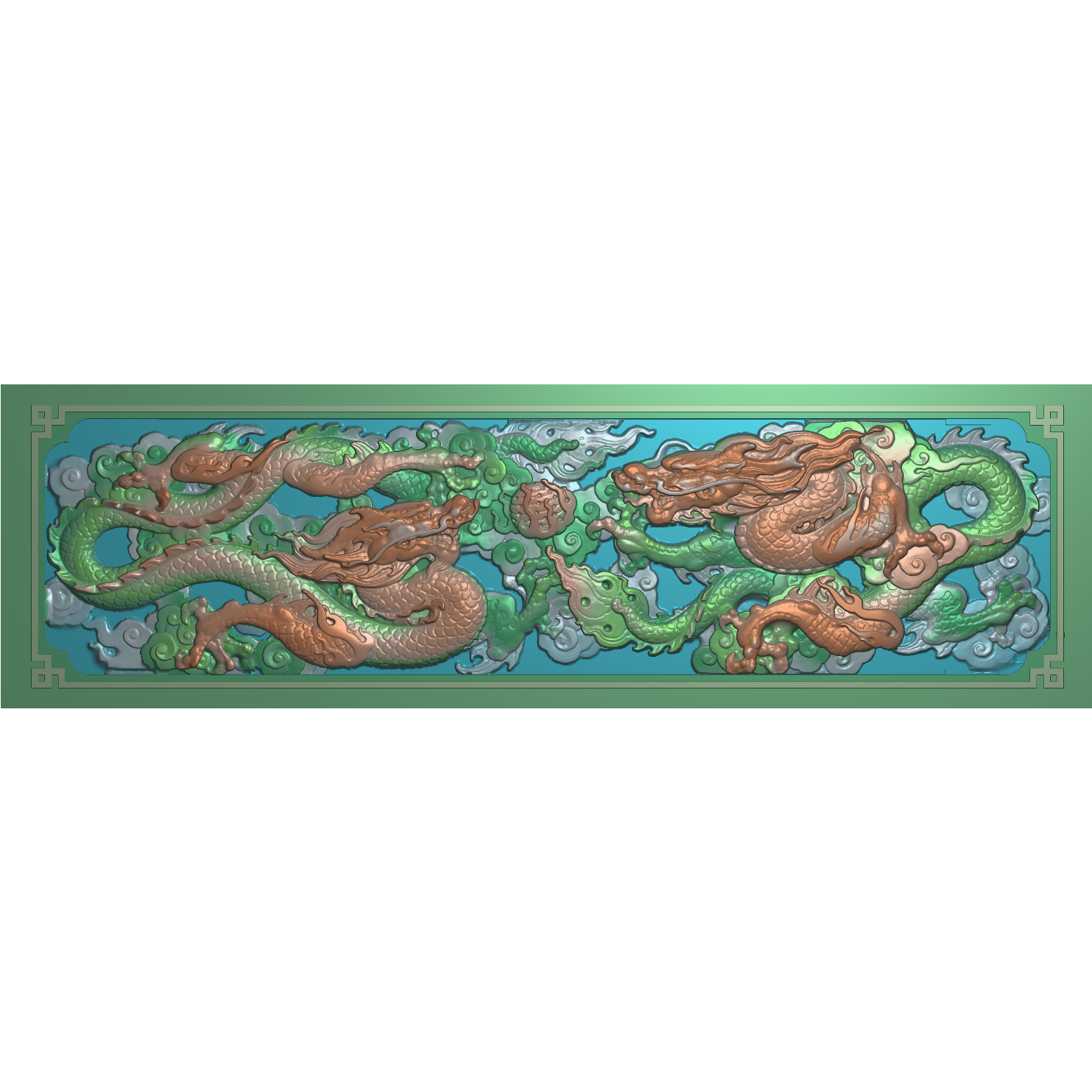 113古建动物扫描图精雕图 宗祠祖厝双龙戏珠灰度图 寺庙动物石雕图片