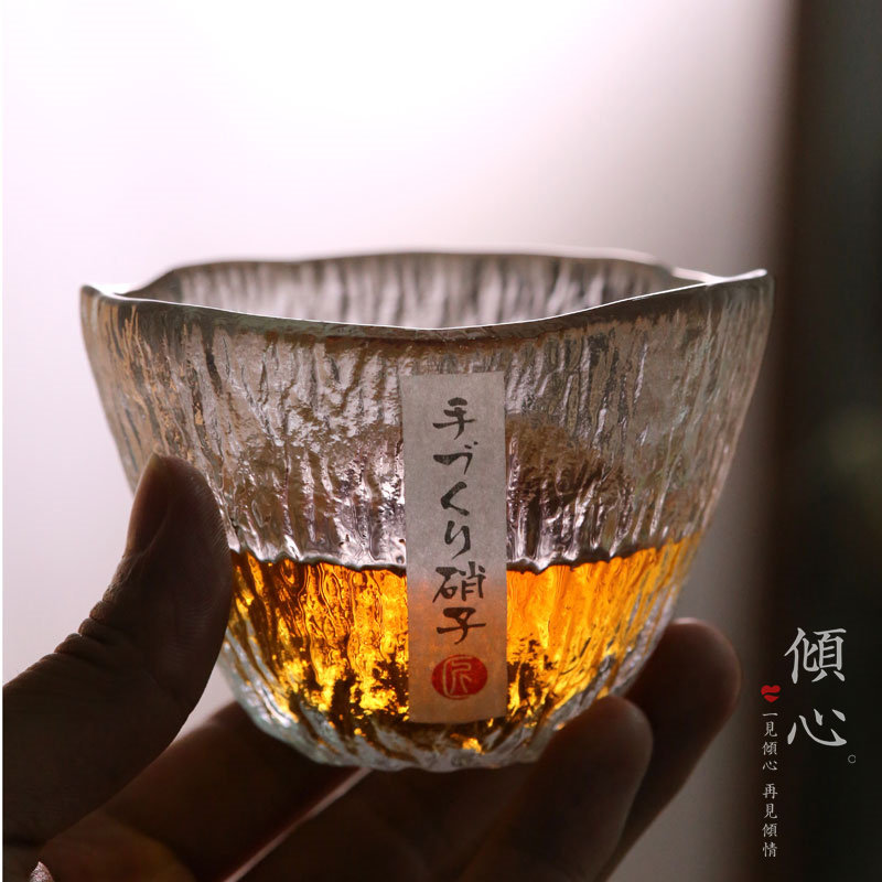出口品质日本雨落纯手工锤纹杯