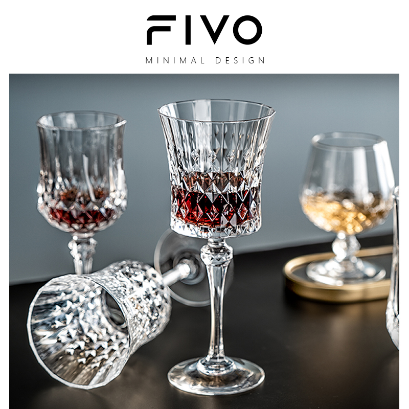 FIVO进口CDA水晶杯红酒杯轻奢高档香槟杯威士忌杯水晶玻璃水杯