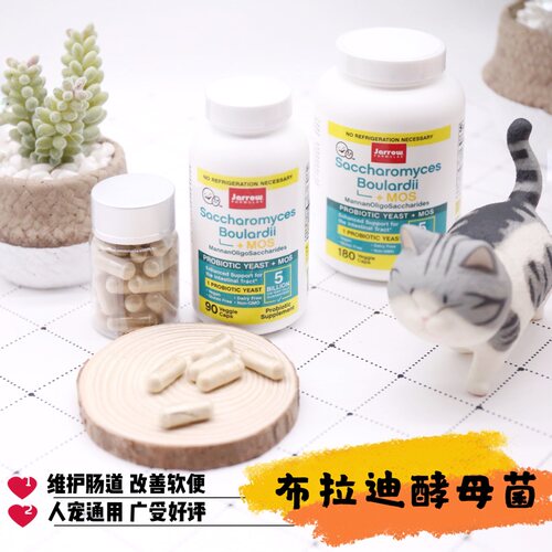 九命猫Jarrow布拉氏布拉迪酵母菌肠道益生菌猫狗软便肠炎调理分装