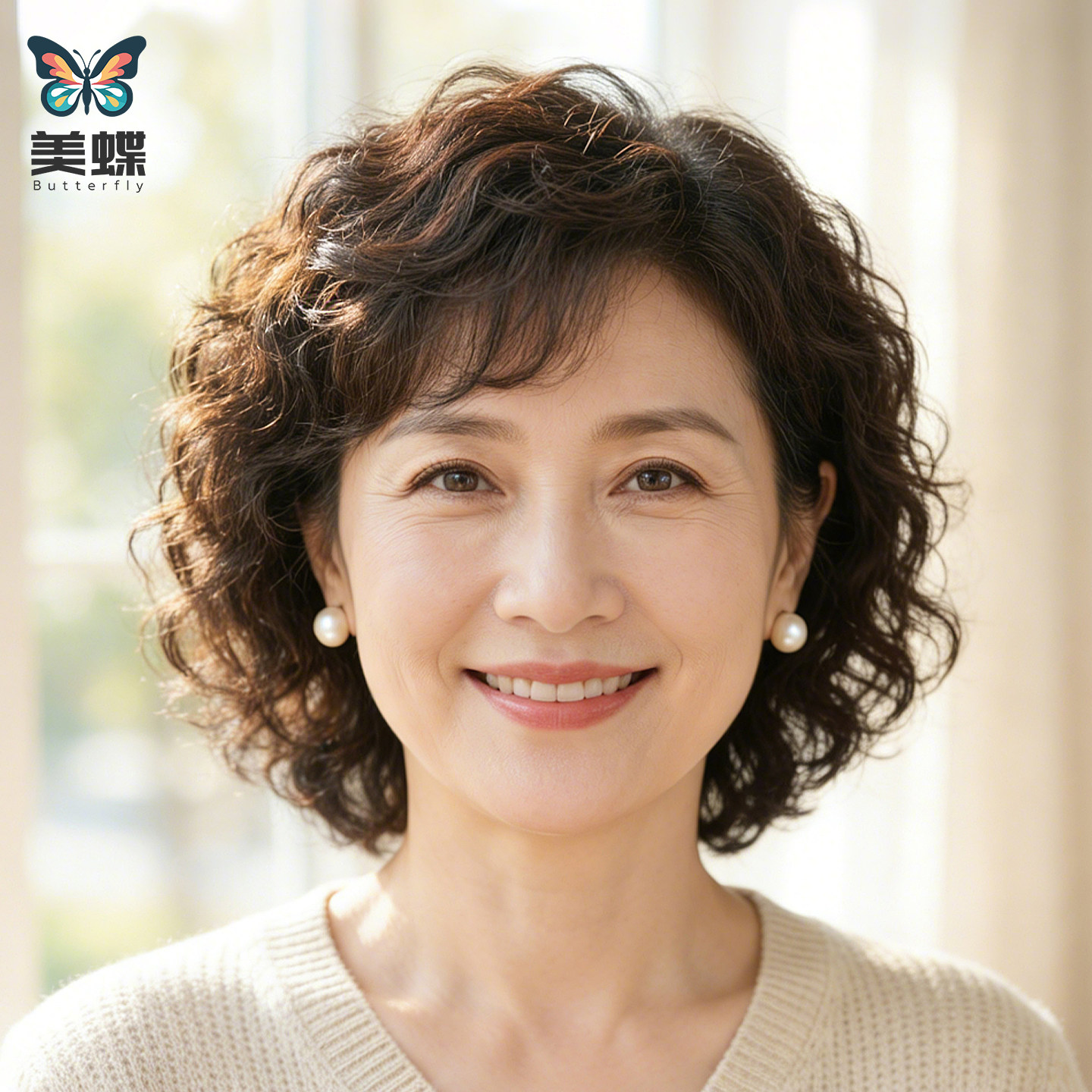 假发女长发永久烫卷发整顶全头套自然发丝中老年妈妈款真发假发套