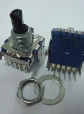 进口日本ALPS SRBV182801波段开关 旋转档位切换开关 1*8档15半轴
