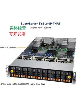 现货供应超微SYS-240P-TNRT,4路cpu，4万兆，48DIMM,24NVME 2000W