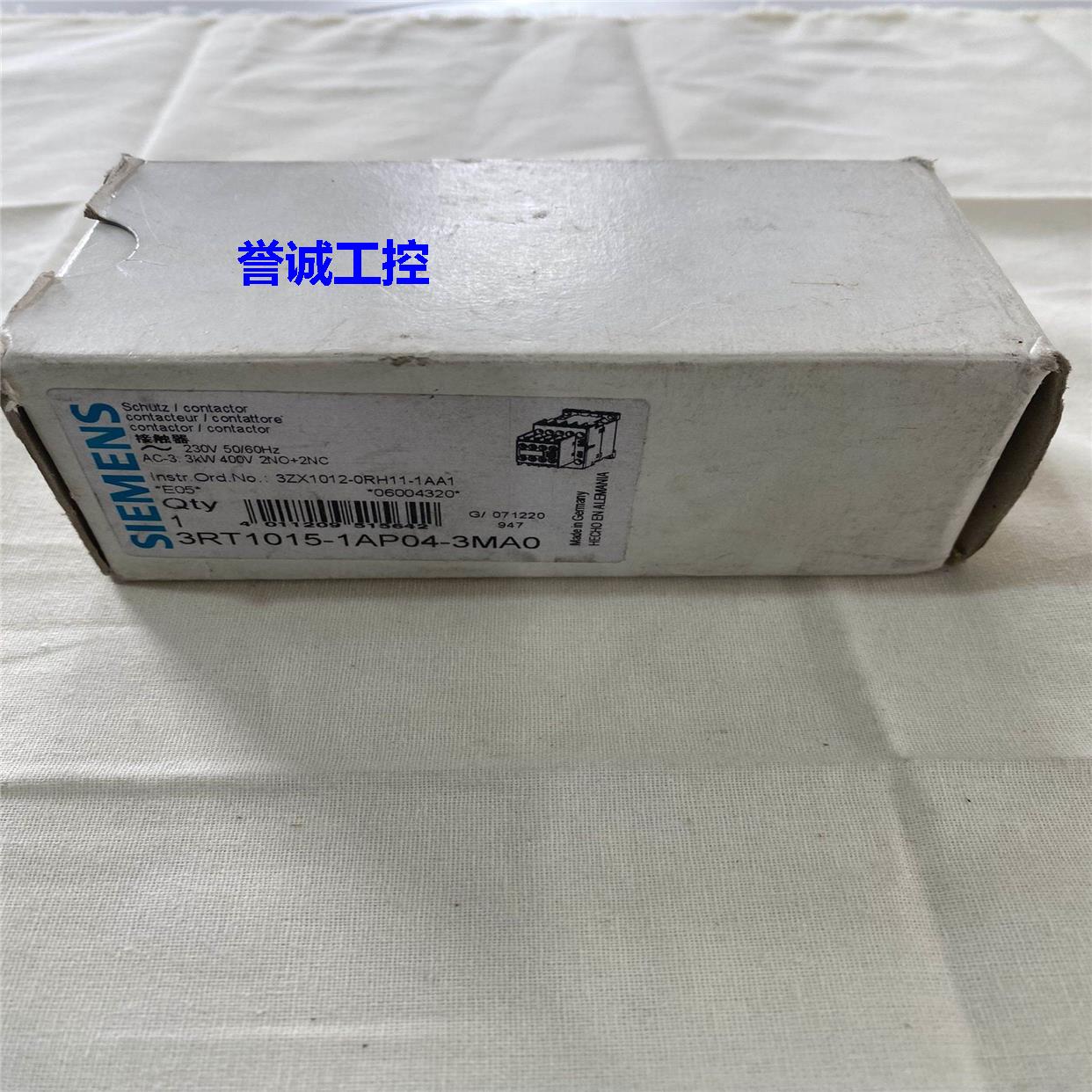 西门子交流接触器3RT1015-1AP04-3MA0软启动器热继电器断路器议价