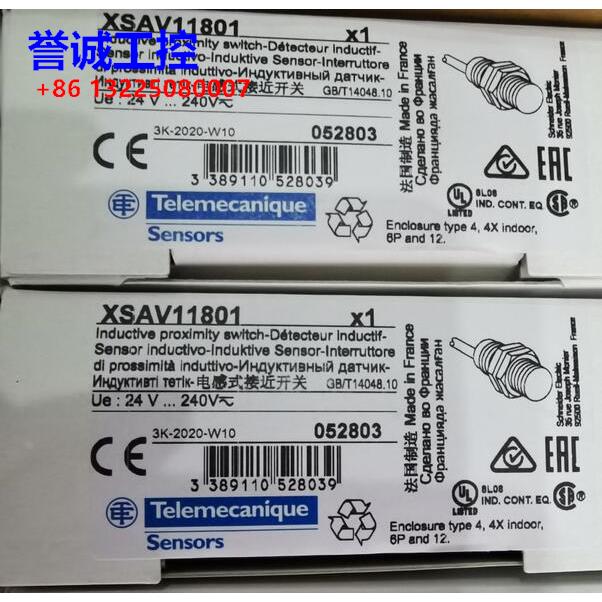 原装施耐德 OsiSense XS 应用型接近传感器 XSAV11801议价$