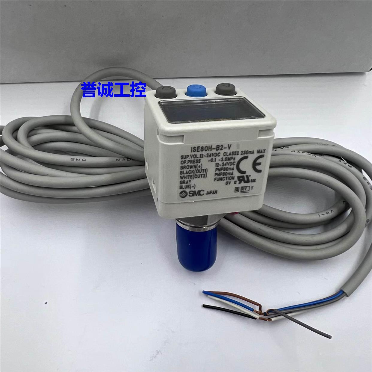 原装日本SMC高精度气动数字式压力开关ISE80H-B2-V现货销售议价$