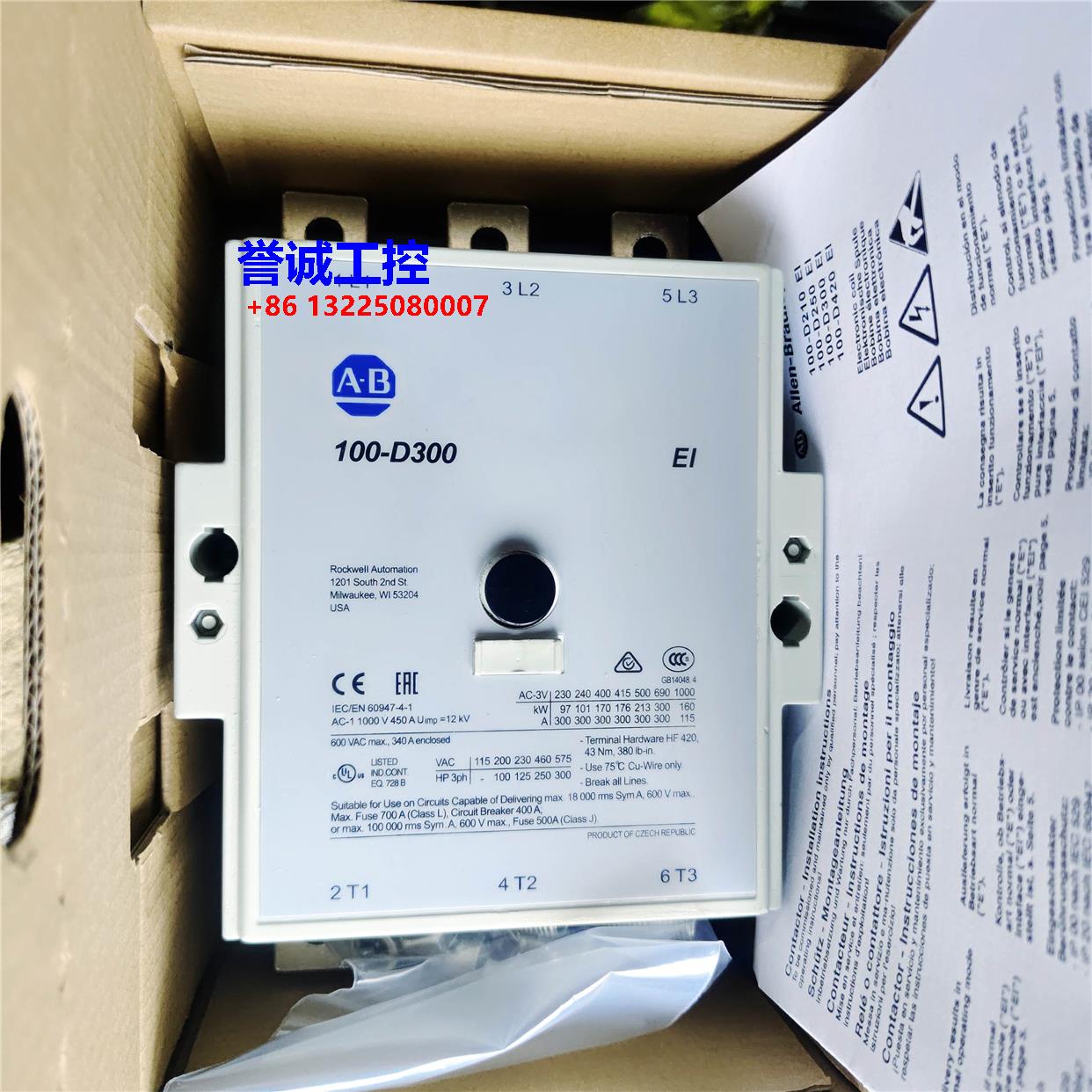 罗克韦尔 A-B 100-D300ED11 100-D300EA11 100-D300EJ11议价$