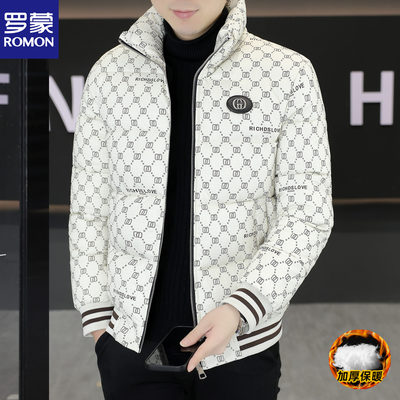 罗蒙高端男款羽绒棉衣冬季外套潮