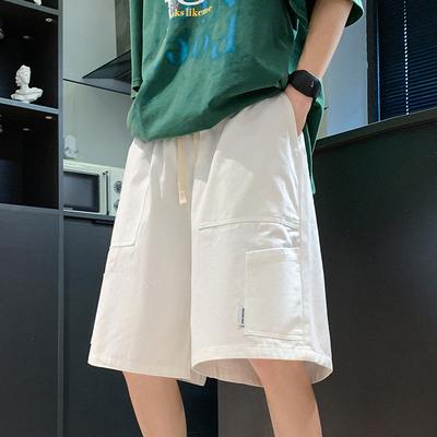 工装短裤男潮牌ins休闲直筒