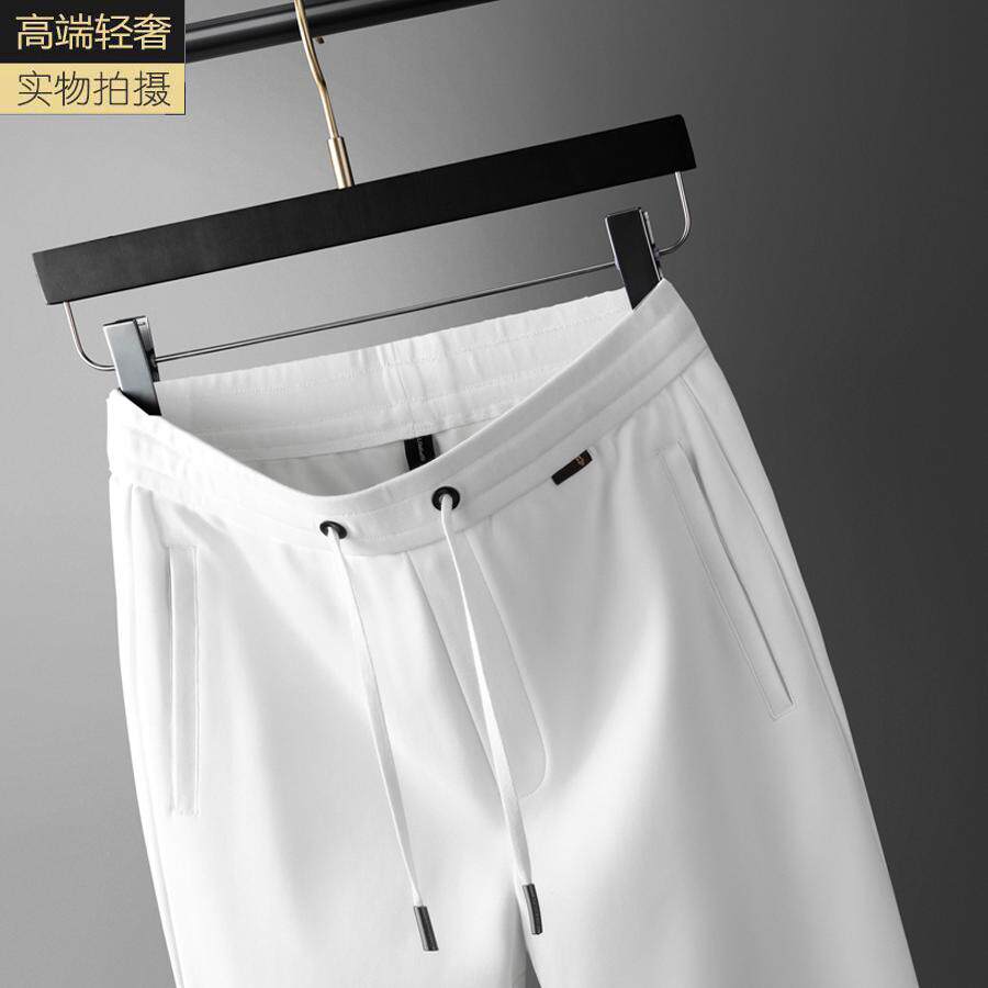 2025春季新款男士运动裤宽松大码裤子男休闲裤白色卫裤男裤春秋款,男装,休闲裤,淘宝优惠券,粉丝福利购,淘宝优惠卷