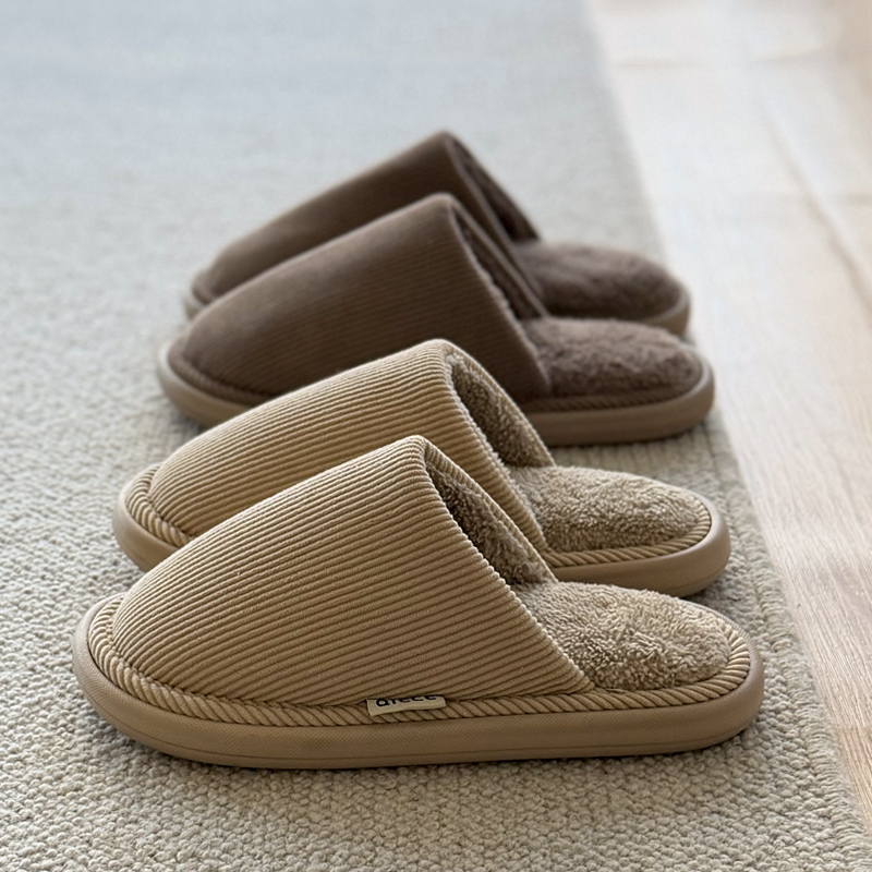 棉拖鞋男秋冬季防臭不臭脚软底室内居家用包头拖女毛绒木地板防滑