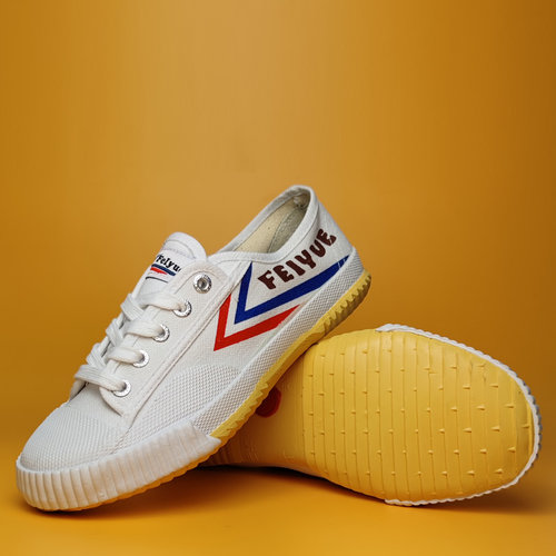 上海feiyue/飞跃跑步帆布小白鞋