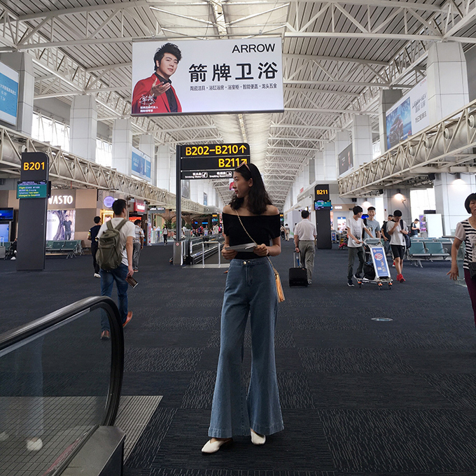 (用80元券)新款80年代感复古喇叭裤高腰显腿长牛仔阔腿裤牛仔裤女宽松