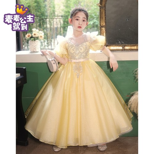 高端超仙女童礼服裙夏儿童生日宴
