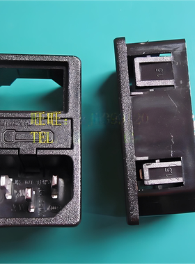 JR-101-1FR电源插座三合一保险丝插座电流10A卡位1.5MMJEC