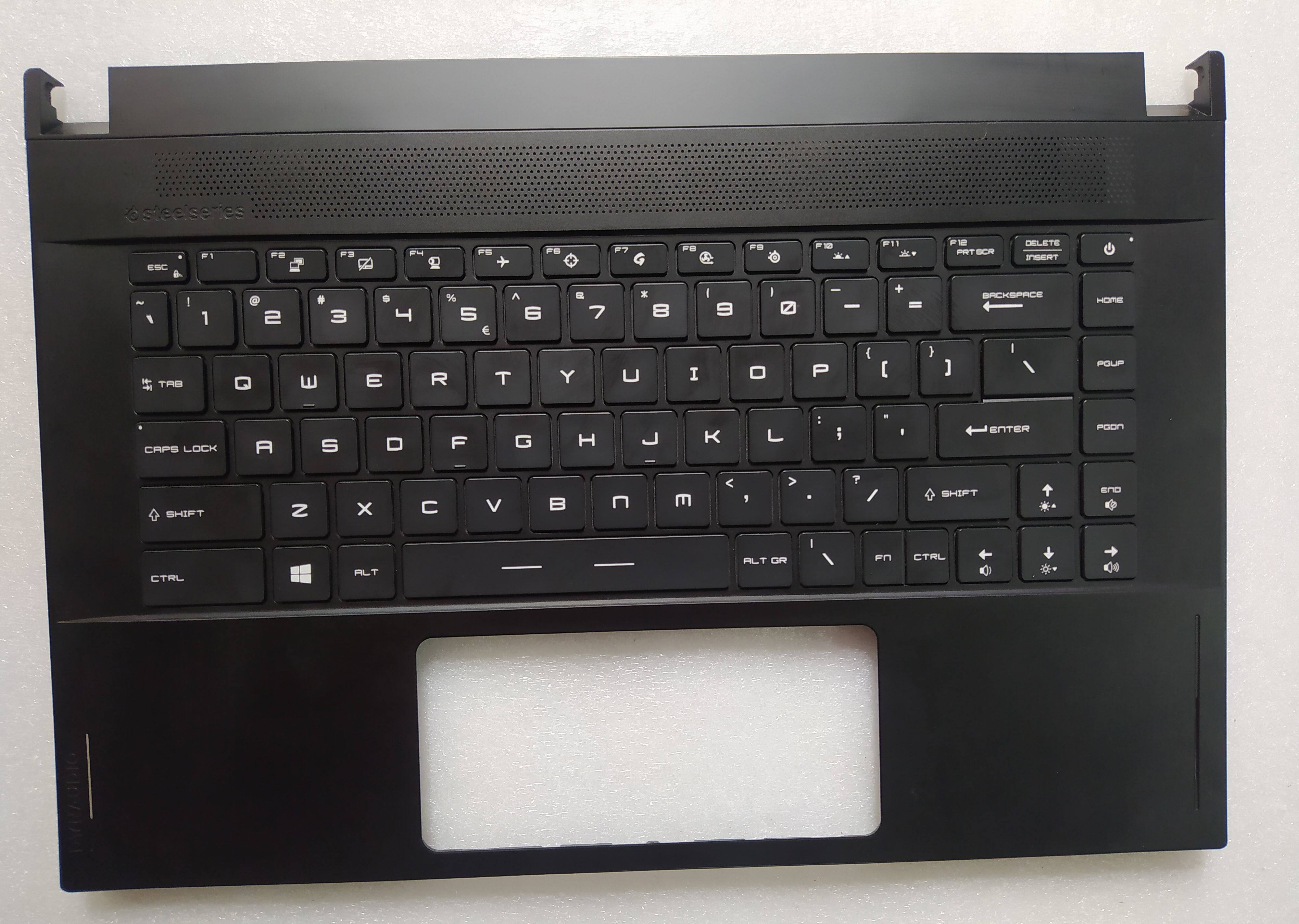 微星msi 绝影2 gs66 p66 ms-16v1 c壳 键盘一体现货原装rgb背光