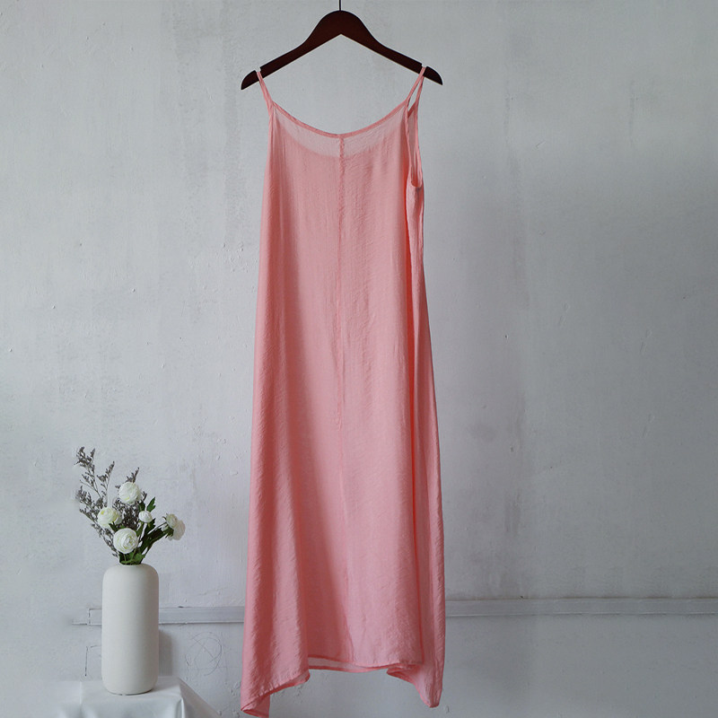 夏季内搭吊带裙2026新款内衬裙宽松丝绵文艺防透百搭中长款打底裙