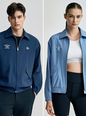 0130秋冬sergio tacchini赛尔吉奥塔奇尼网球男女款短款运动夹克R