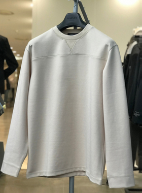 0120冬58折Liberclassy设计师系列GARNET乳白色纯色溜肩男生卫衣