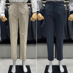 长裤 2026夏装 休闲裤 ZIOZIA藏青色松紧腰棉混纺基础款 男生3色 新款