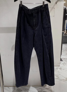 2025年秋季新款SOLID HOMME韩国代购高端男装藏青色休闲牛仔裤Q