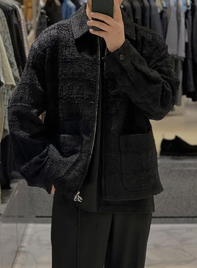 2025年秋冬新款SOLID HOMME韩国代购高端男装小香风格休闲夹克男Q