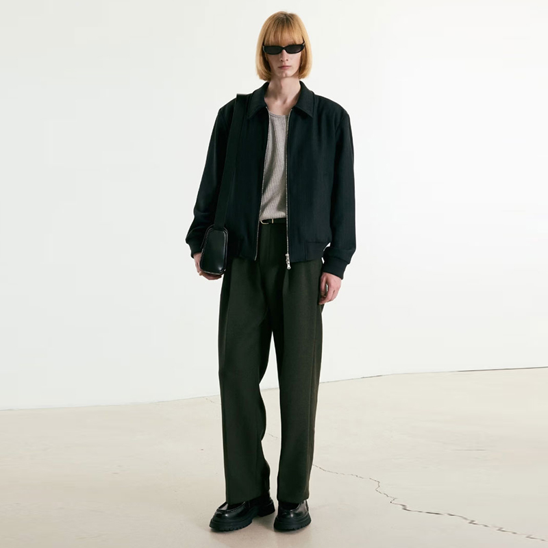 秋季TNGT翻领宽松休闲夹克外套