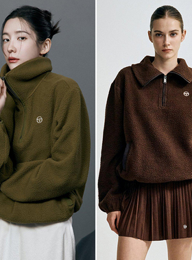 朴智贤明星款0130秋冬sergio tacchini赛尔吉奥塔奇尼运动卫衣R