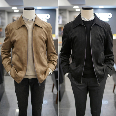 2024年新款黑色翻领夹克