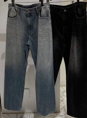 2025年秋季新款SOLID HOMME韩国代购高端男装水洗蓝色休闲牛仔裤Q