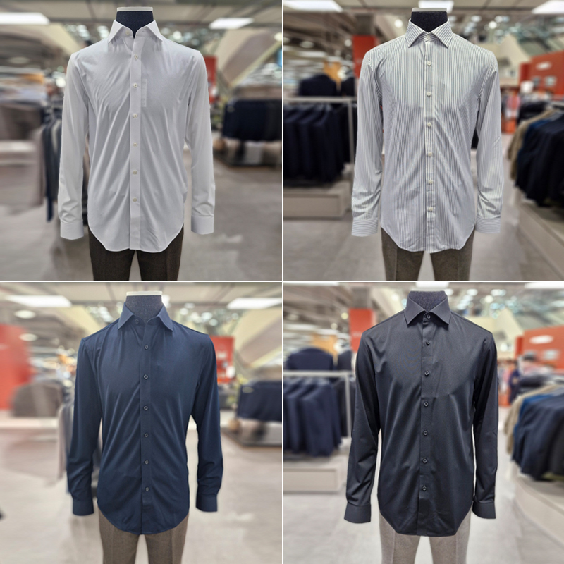 白色商务上班基础款长袖衬衫