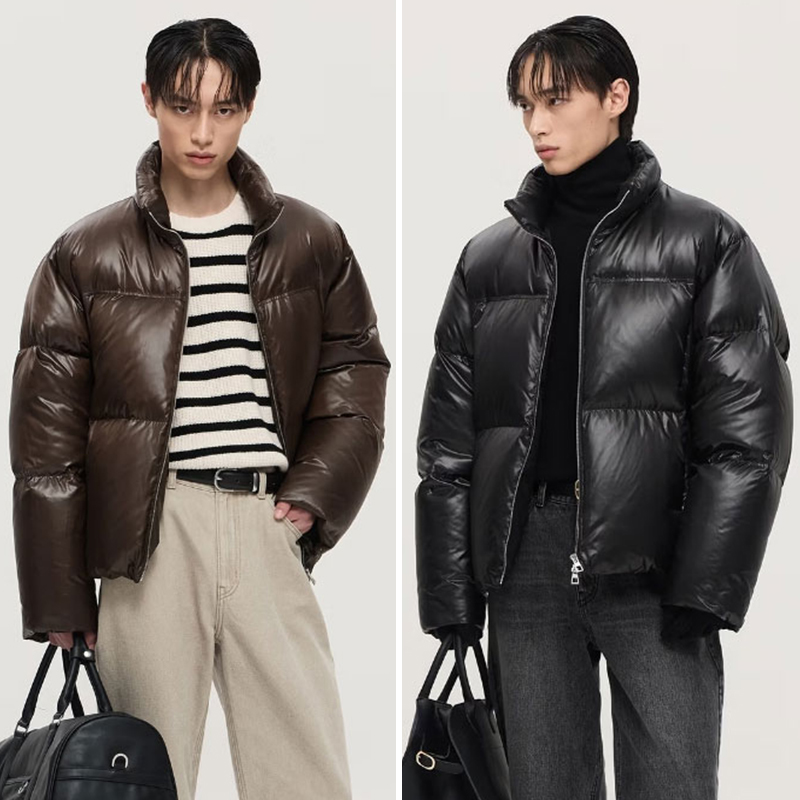 TNGT休闲立领旅游短款鹅绒羽绒服