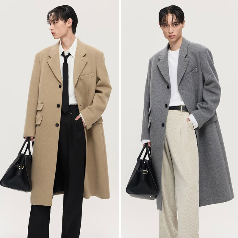 TNGT中长款毛呢秋冬毛呢大衣