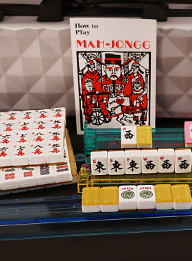 36号金色亚克力美式犹太英文麻将