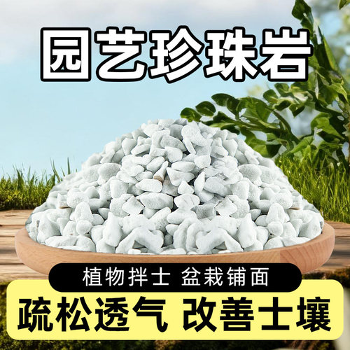 珍珠岩颗粒养花专用多肉营养土壤种植泥炭土硬质蛭石铺面火山石大