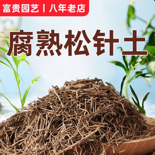 兰花松针土橡树叶腐叶腐熟松针多肉君子兰专用天然营养腐殖土花土