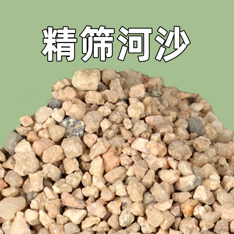 天然河沙沙子粗沙细沙沙土种花土壤种植土鱼缸底沙黄沙沙石营养土