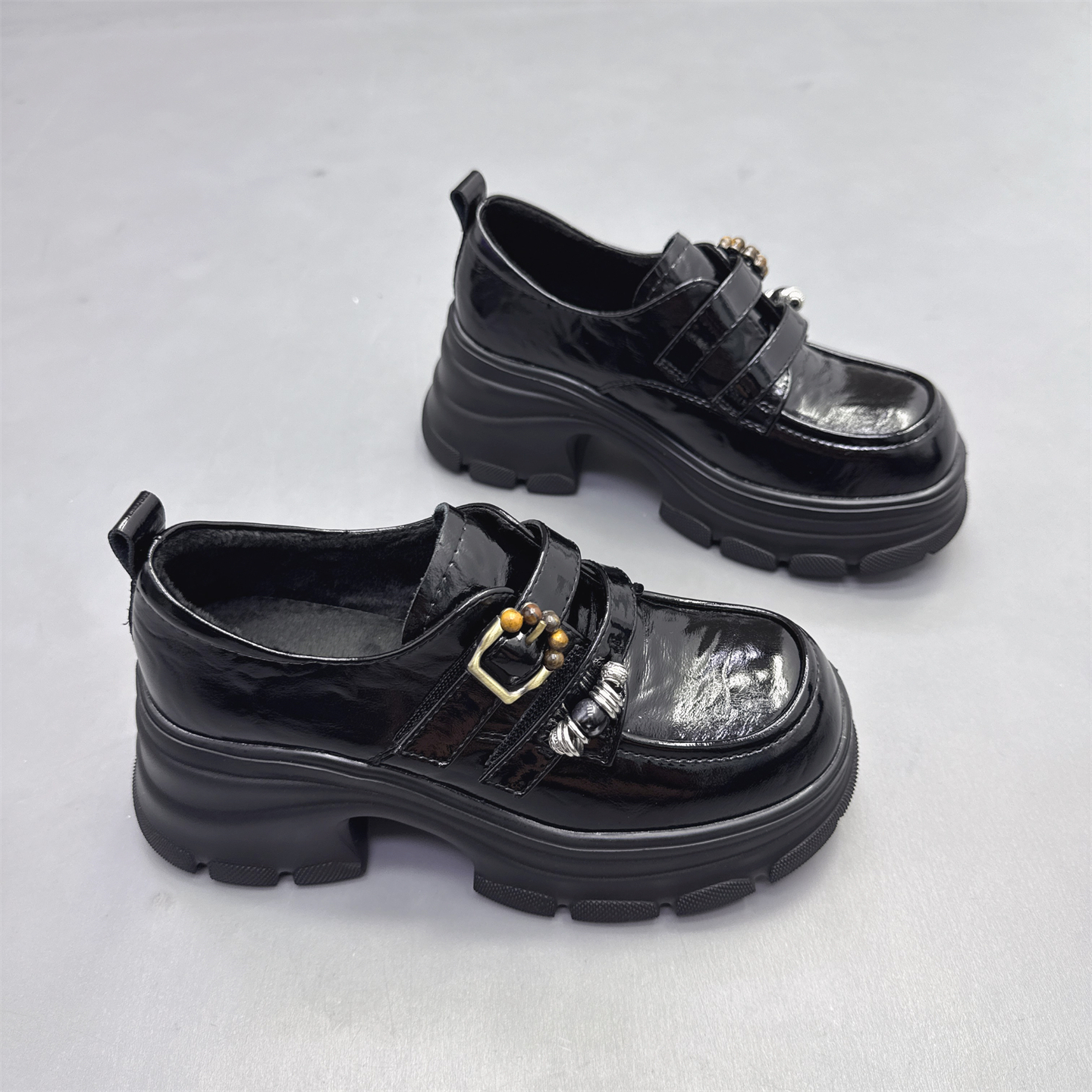 真皮女鞋小个子增高7厘米小皮鞋