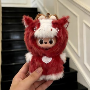 马力全开同款衣服mini拉布布娃衣labubu四代马年新年可爱衣服套装