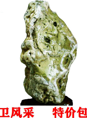 画面人物盆景鱼缸摆件天然原石